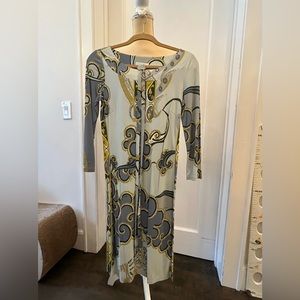 Emilio pucci signed rayon dress with belt size US6 MADE in ITALY